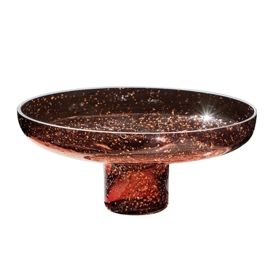 掬涵流金手工玻璃花瓶摆件