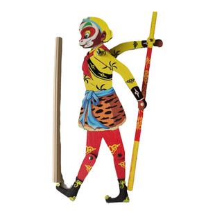 木影戏特色国潮礼物品木质单手皮影戏西游记人偶孙悟空儿童节玩具