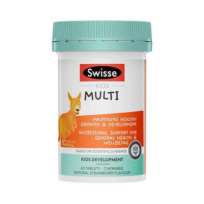 swisse儿童小袋鼠钙锌咀嚼片60粒