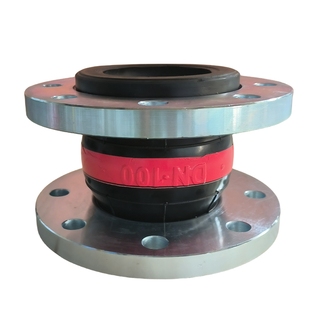 德标法兰橡胶接头软接DIN法兰橡胶软接头EN1092橡胶膨胀节130mm
