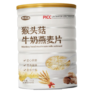 猴头菇牛奶加钙燕麦片罐装500g