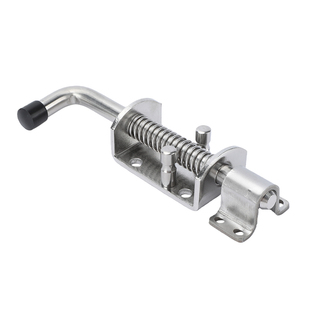 都发 明装焊接镀锌铁插销门栓整套工业加厚304不锈钢重型弹簧插销