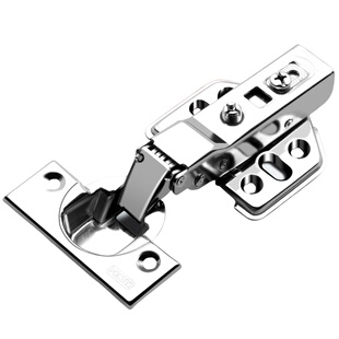 304不锈钢缓冲阻尼铰链橱柜门五金折叠飞机合页液压柜子衣柜固定