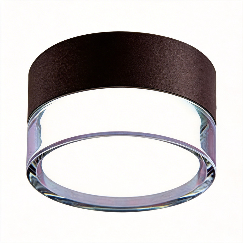 明装筒灯 水晶免开孔客厅无主灯设计 高显指LED天花灯 现代简约