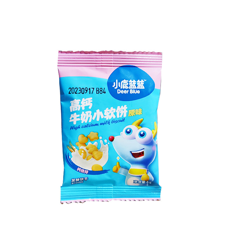 小鹿蓝蓝高钙牛奶小软饼原味饼干