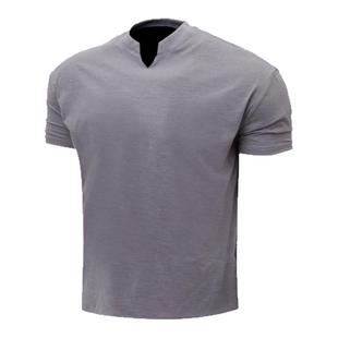 Light Weight夏季口粮款迪桑阳离子透气收袖口高弹运动健身短袖T