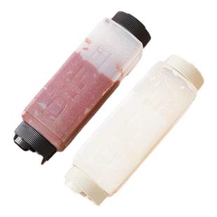 挤酱瓶商用酱料挤压瓶食品级倒放番茄酱炼乳沙拉酱大口径挤酱瓶