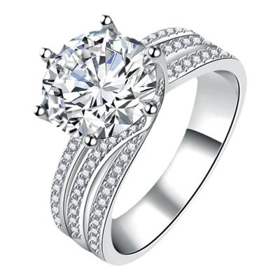 新品莫桑石戒指钻戒复古奢华