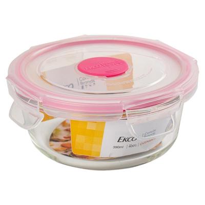 康宁微波炉玻璃保鲜盒水果盒圆形