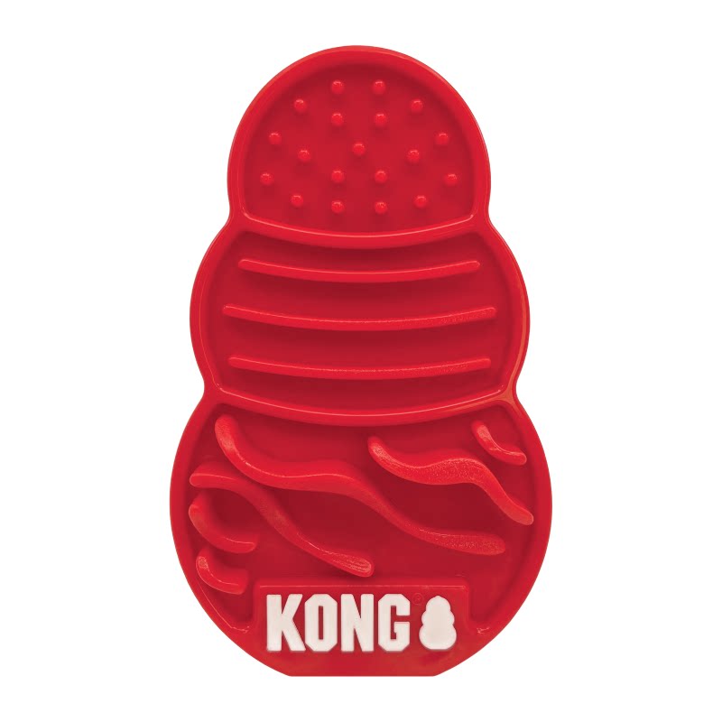 KONG狗慢食碗盆舔食垫防打翻宠物丰容漏食玩具猫咪舔舔盘消耗精力