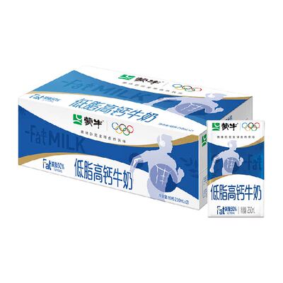 蒙牛低脂高钙牛奶部分脱脂调制乳
