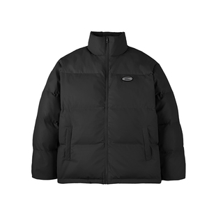 GWIT 90白鸭绒冬季新款面包服保暖pu皮外套短款潮牌加厚羽绒服男