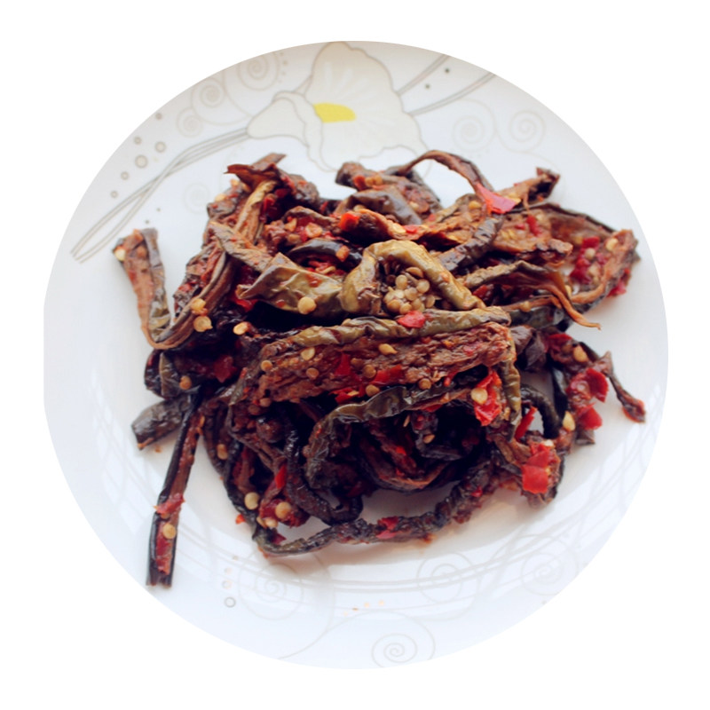 湖南特产香辣老坛茄子干农家自制剁椒咸菜干茄子扎开胃下饭菜榨菜