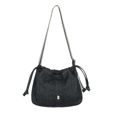 sobag单肩斜挎固色休闲牛仔布包