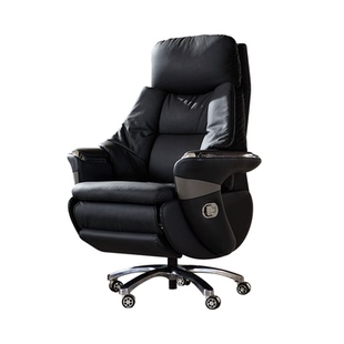 顾家家居电动老板椅可躺午休办公椅久坐家用电脑椅真皮舒适办公椅