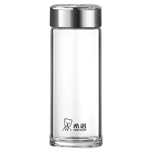 希诺玻璃水杯男士2026新款高端茶杯耐高温家用水杯泡茶高硼硅杯子