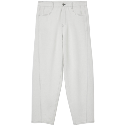 908杰克琼斯男装秋季新款牛仔裤日常舒适纯色宽松休闲长裤子男款