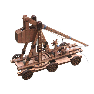 古代重力投石车 手工diy 抛石机古战车攻城回回炮模型帝国时代