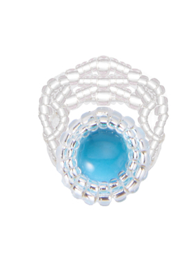 宝石戒指MIyuki珠超闪