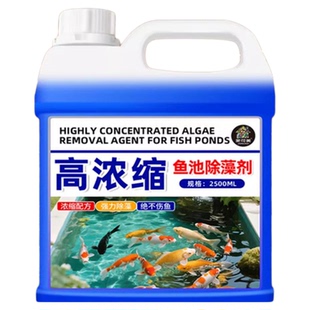 鱼缸除藻去苔剂青苔清除剂蓝藻浮萍清除鱼池除绿藻水藻水质净化零