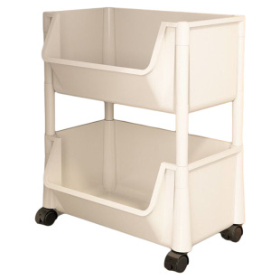 可移动书架置物架落地桌面儿童多层收纳架零食小推车书柜厨房玩具