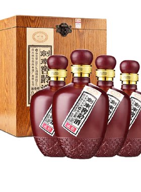剑南春纯粮窖龄酒52度500ml*4瓶