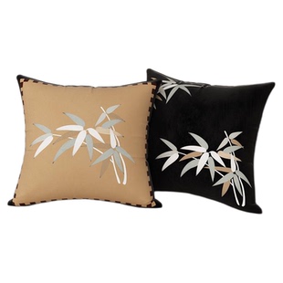 抱枕竹子现代简约中式中古风宋式美学客厅沙发卧室床上靠垫靠枕