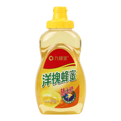 九蜂堂洋槐蜂蜜410g纯正天然槐花蜜挤压瓶冲饮不滴洒官方小包装