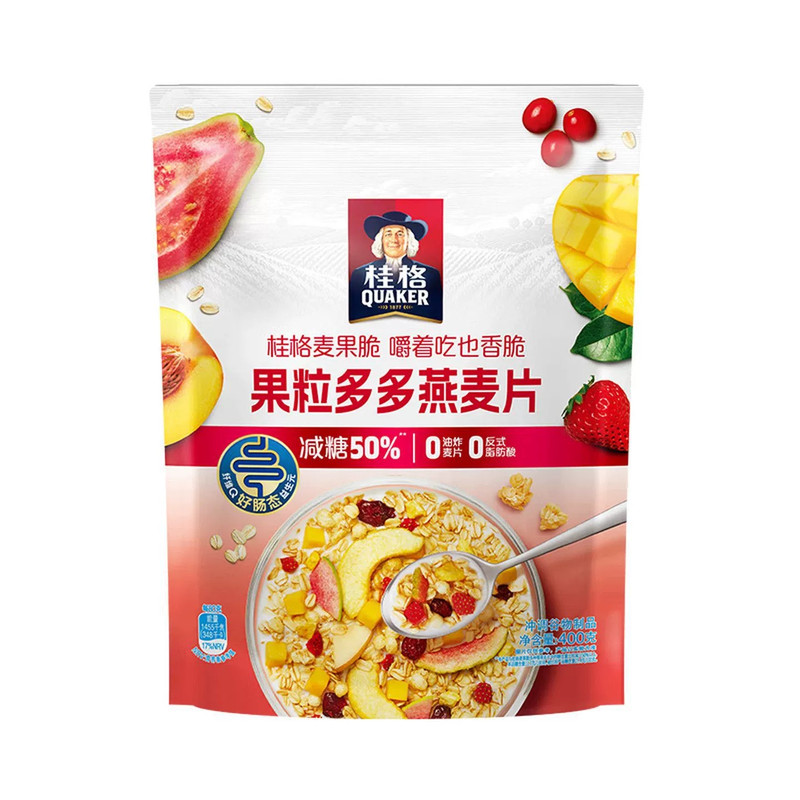 桂格麦果脆果粒多多坚果满满400克