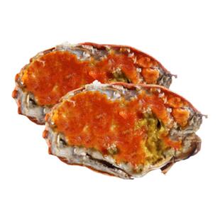 南沙顶津青蟹鲜活海鲜大红膏蟹海蟹红鲟母螃蟹满黄 一斤装