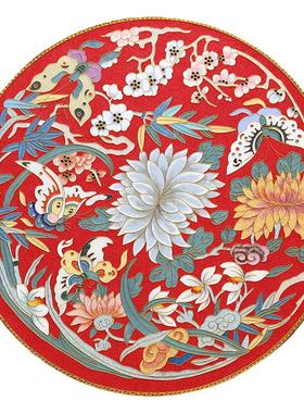 桌面礼品景泰蓝客厅玄关坐盘福寿