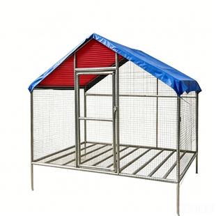 离地网床鸡棚养鸡搭建孔雀户外防雨鸡笼大型鸡舍家用养殖鸽笼笼子