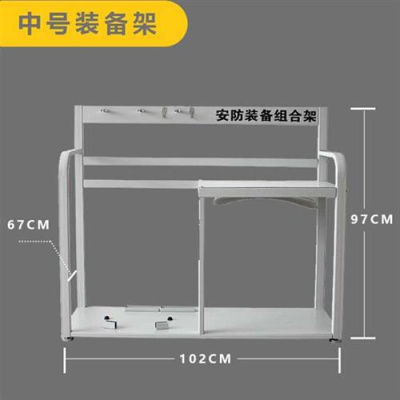 防弹盾牌4级手持防爆盾牌安保器材幼儿园防暴防护钢板1.2米双围栏