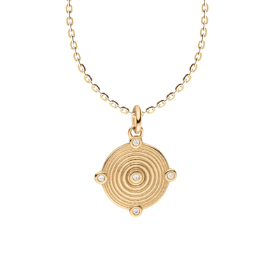 海洋回忆钻石镶嵌18K金吊坠MAREN