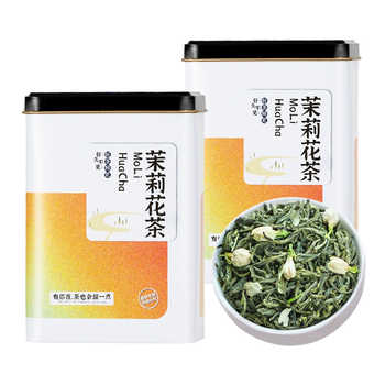 7翠春园茉莉花茶冷泡茶浓香型花草茶高山甘露茶横县绿茶罐装100g券后89.4元包邮