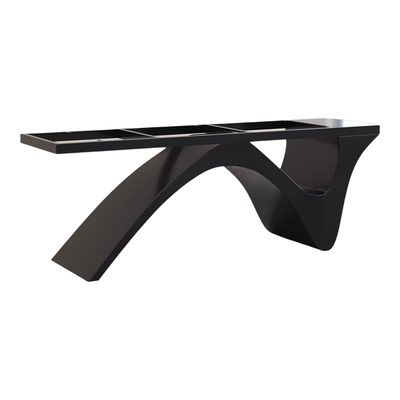 岩板奢石茶台桌脚碳素钢支架