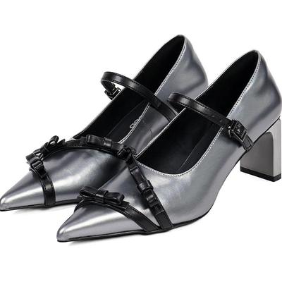 littlgood法式尖头玛丽珍鞋