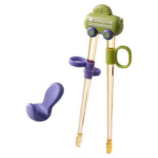 babycare儿童筷子训练筷2-3-6岁宝宝学习专用练习餐具虎口辅助筷