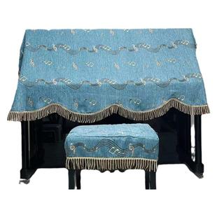 高级感钢琴防尘罩 新款音符电钢琴罩盖布全罩单人凳罩kawai雅马哈