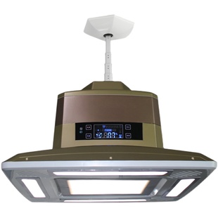 棋牌室空气净化器麻将机吸烟灯麻将馆茶楼专用抽烟机家用升降吊灯