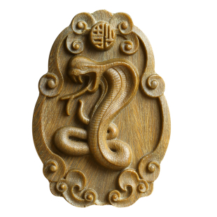 绿檀木十二生肖吊坠属相龙蛇马猴本命年守护项链车挂件钥匙扣挂饰