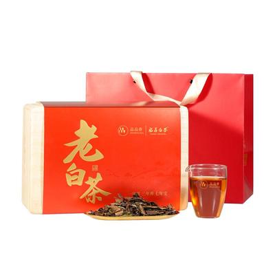 品品香2019寿眉茶叶木箱礼盒300g