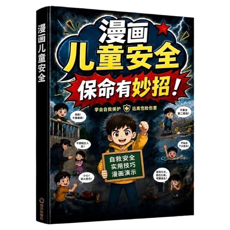 漫画儿童安全保命有妙招给孩子的避险指南书识别危险本领规避隐形伤害保护自身拒绝霸凌招式提升的防风险意识亲子共读现场直面校园