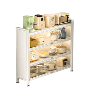 厨房置物架落地多层夹缝储物柜小家电锅具收纳架子靠墙极窄餐边柜