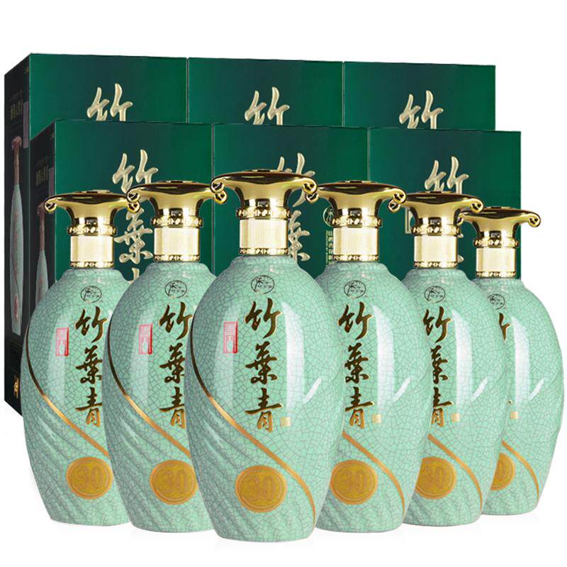 青瓷瓷官方正品6瓶整箱竹叶青酒