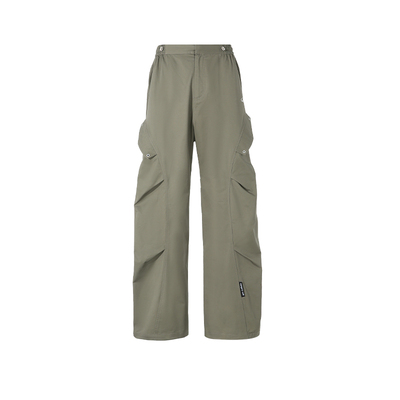 8ff设计结构褶皱宽松休闲裤