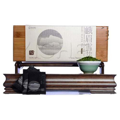 2026明前新茶峨眉雪芽 绿茶雪霁慧欣100g高档竹盒礼盒四川特产