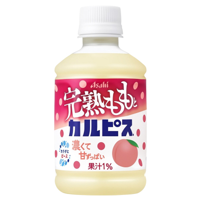 日本进口CALPIS可尔必思浓郁白桃乳酸菌益生菌酸奶饮料饮品整箱装