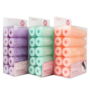 6个装拉美拉加长加大自粘卷发筒刘海梨花卷发球大中小卷发器包邮