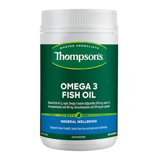 新西兰thompsons汤普森Omega-3欧米伽胶囊1000mg400粒深海鱼油